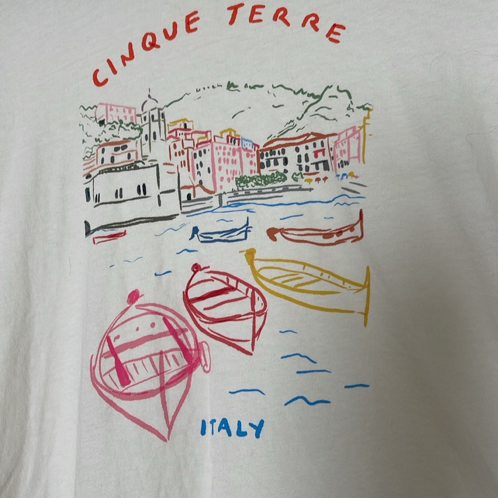 j.crew S Cinque Terra T-Shirt - Picture 2 of 2